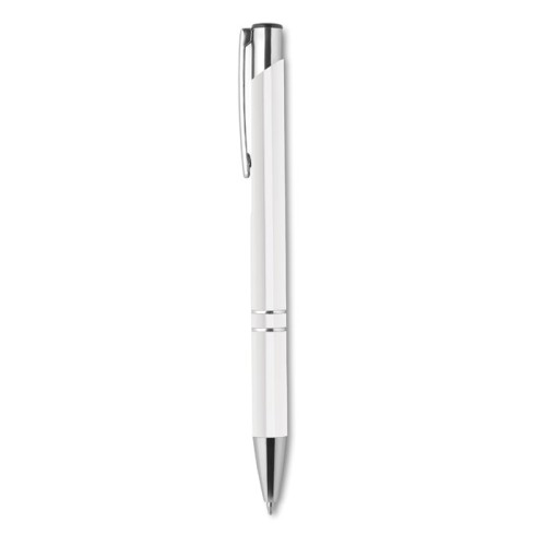 Recycled aluminium ball pen, белый, KC8893