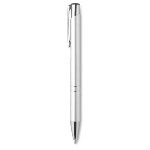 Recycled aluminium ball pen, серебряный, KC8893