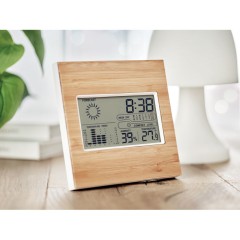 Метеостанция из бамбука, древесный, MO9959