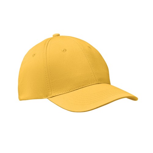 6 panels baseball cap, желтый, MO8834