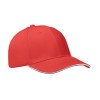 6 panel baseball cap, красно-белый, MO1464 6 panel baseball cap, красно-белый, MO1464