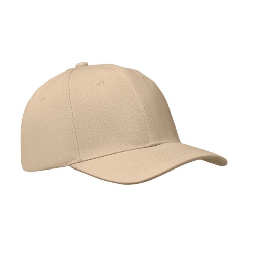 6 panel baseball cap, бежевый, MO1464