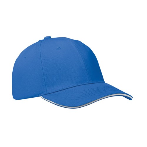 6 panel baseball cap, бело-голубой, MO1464