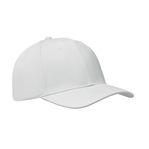 6 panel baseball cap, белый, MO1464