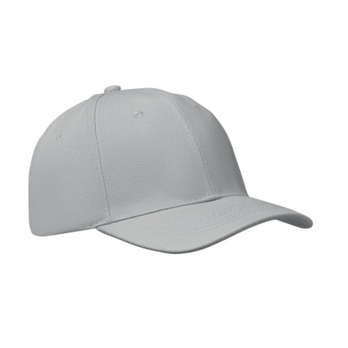 6 panel baseball cap, серый, MO1464