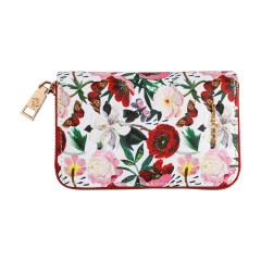 КОШЕЛЕК НА МОЛНИИ quot;FLORA.ПИОНЫquot;, 14 x 2 x 9 см, многоцветный, BV14-095
