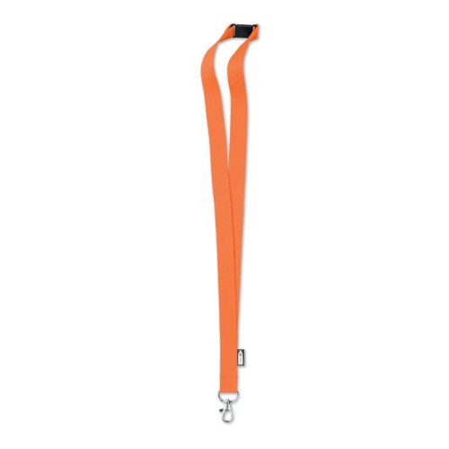 Lanyard in RPET 20 mm, оранжевый, MO6100