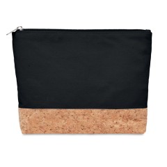 Косметичка из пробки и хлопка, черный, MO9817