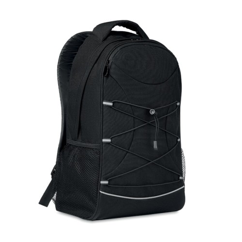 Рюкзак 600D из RPET, черный, MO6156