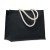 Jute bag with cotton handle, черный, MO6443