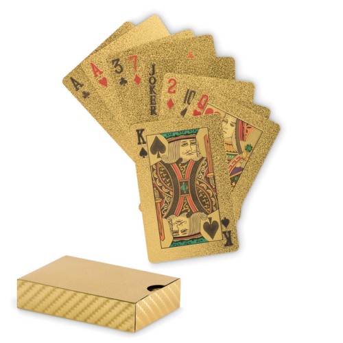 Карты игральные, золотой, MO2699