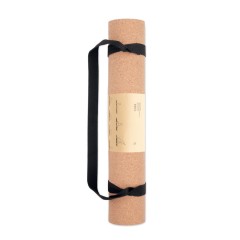 Коврик для йоги из пробки, бежевый, MO6267