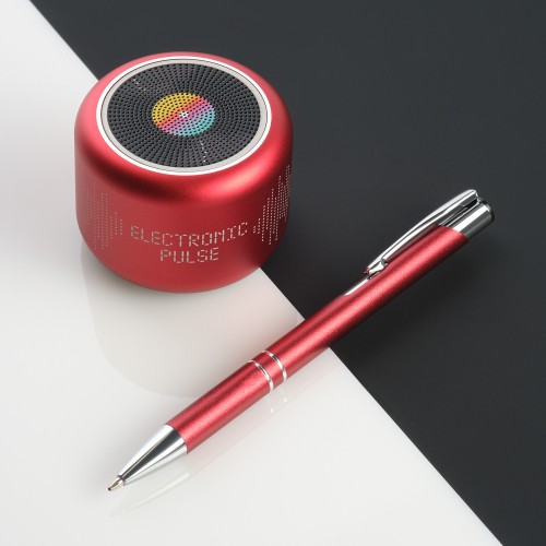 Беспроводная колонка Пассион (Passion) 80dB 600 mAh (Bluetooth 5.0), красная