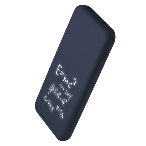 Внешний аккумулятор с подсветкой Люче (Luce) 10000 mAh, синий