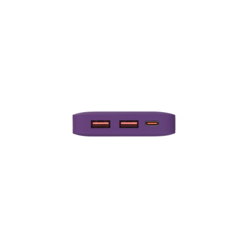 Внешний аккумулятор с подсветкой Анкор Плюс PD (Ancor PD Plus) 10000 mAh, фиолетовый