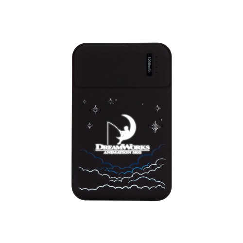 Внешний аккумулятор с подсветкой Скайлайн (Skyline), 5000 mAh, черный