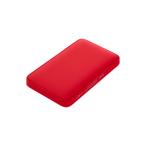 Внешний аккумулятор с подсветкой Анкор (Ancor) 5000 mAh, красный