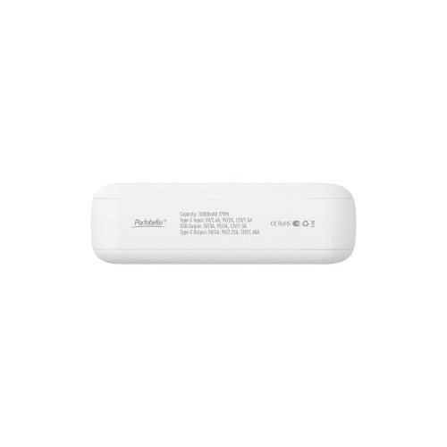 Внешний аккумулятор с функцией быстрой зарядки Формула (Formula) 10000 mAh, белый