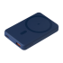 Внешний аккумулятор Ларго PD (Largo PD) 5000mAh с функцией беспроводной зарядки 15W, синий