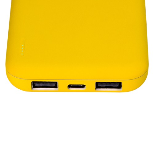 Внешний аккумулятор с подсветкой Люче (Luce) Lemoni 10000 mAh, желтый