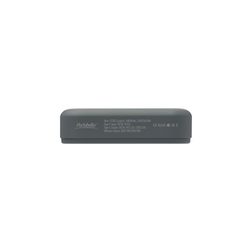 Внешний аккумулятор Юнион PD (Union PD) 10000mAh с функцией беспроводной зарядки 15W, серый
