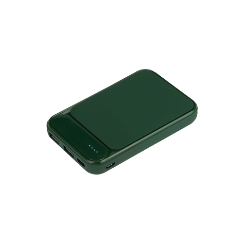 Внешний аккумулятор с подсветкой Старлайт PB (Starlight PB) 5000 mAh, зеленый