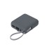 Внешний аккумулятор с подсветкой Риттер PD (Ritter PD) 10000mAh с функцией беспроводной зарядки 15W, серый