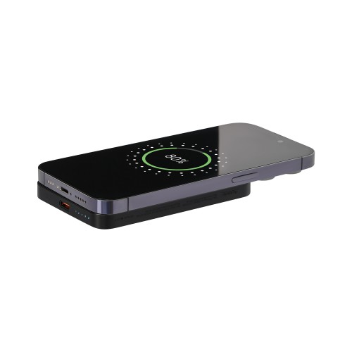Внешний аккумулятор Артекс PD (Artex PD) 5000mAh с функцией беспроводной зарядки 15W, черный