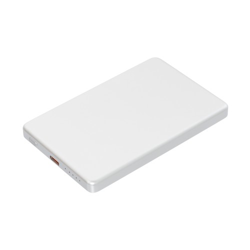 Внешний аккумулятор Атлантис (Atlantis) PD 5000mAh с функцией беспроводной зарядки 15W, серебряный