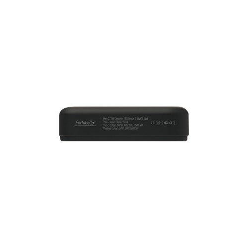 Внешний аккумулятор Юнион PD (Union PD) 10000mAh с функцией беспроводной зарядки 15W, черный