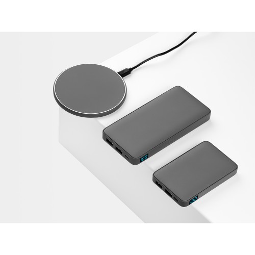 Внешний аккумулятор с подсветкой Анкор Плюс PD (Ancor PD Plus) 10000 mAh, серый