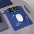 Коврик для мыши с беспроводным зарядным устройством 15W Онор (Honor), синий