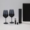 Подарочный набор 2 бокала для вина Блэк Эдишн (Black Edition) + набор для вина Сакраменто (Sacramento) в черной коробке Подарочный набор 2 бокала для вина Блэк Эдишн (Black Edition) + набор для вина Сакраменто (Sacramento) в черной коробке