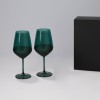 Подарочный набор 2 бокала для вина Эмеральд (Emerald) в черной коробке Подарочный набор 2 бокала для вина Эмеральд (Emerald) в черной коробке
