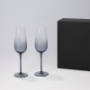 Подарочный набор 2 бокала для шампанского Мансера (Mancera) в черной коробке Подарочный набор 2 бокала для шампанского Мансера (Mancera) в черной коробке