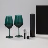 Подарочный набор 2 бокала для вина Эмеральд (Emerald) + набор для вина Сакраменто (Sacramento) в черной коробке Подарочный набор 2 бокала для вина Эмеральд (Emerald) + набор для вина Сакраменто (Sacramento) в черной коробке
