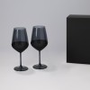 Подарочный набор 2 бокала для вина Блэк Эдишн (Black edition) в черной коробке Подарочный набор 2 бокала для вина Блэк Эдишн (Black edition) в черной коробке