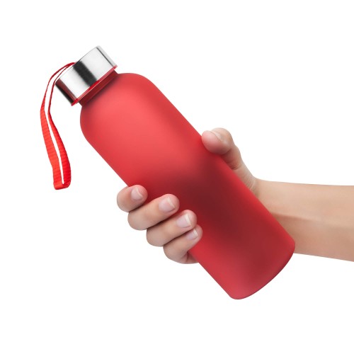 Бутылка для воды VERONA PET SOFT 550мл Красная с красным 6262.03.03