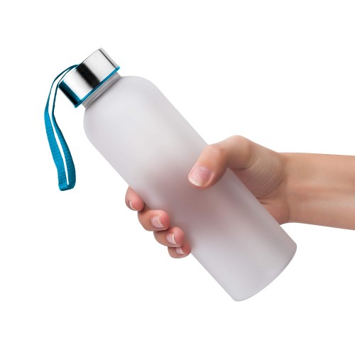 Бутылка для воды VERONA PET SOFT 550мл Белая с голубым 6262.07.12