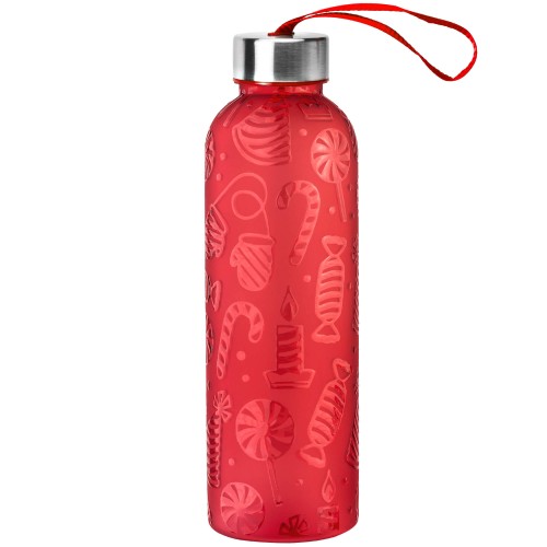 Бутылка для воды VERONA PET SOFT 550мл Красная с красным 6262.03.03