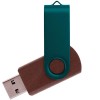 Флешка TWIST WOOD COLOR Темное дерево с зеленым 4014.32.02.16ГБ Флешка TWIST WOOD COLOR Темное дерево с зеленым 4014.32.02.16ГБ
