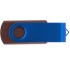 Флешка TWIST WOOD COLOR Темное дерево с синим 4014.32.01.16ГБ3.0