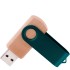 Флешка TWIST WOOD COLOR Светлое дерево с зеленым 4014.31.02.32ГБ3.0