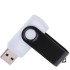 Флешка TWIST WHITE COLOR Белая с черным 4015.08.8ГБ