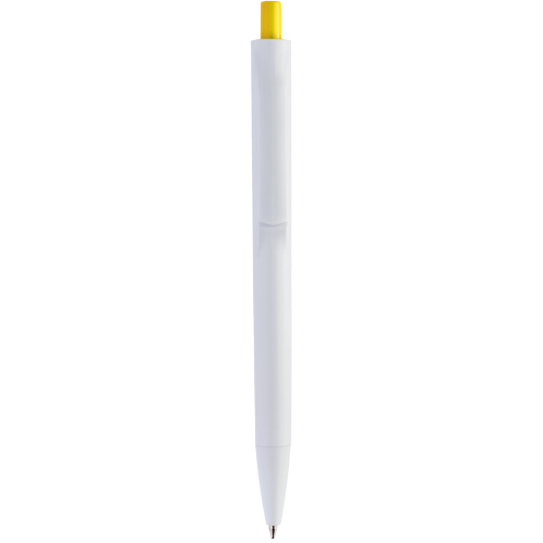 Ручка IGLA COLOR Белая с желтой кнопкой 1033.04
