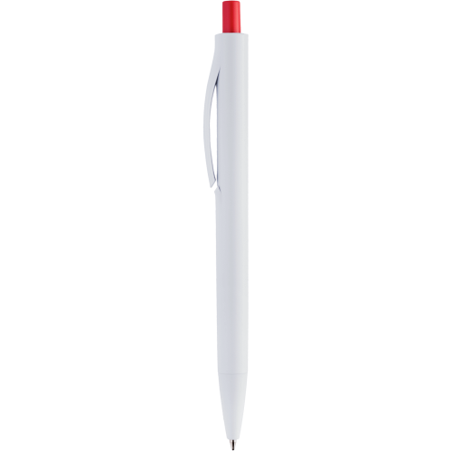 Ручка IGLA COLOR Белая с красной кнопкой 1033.03