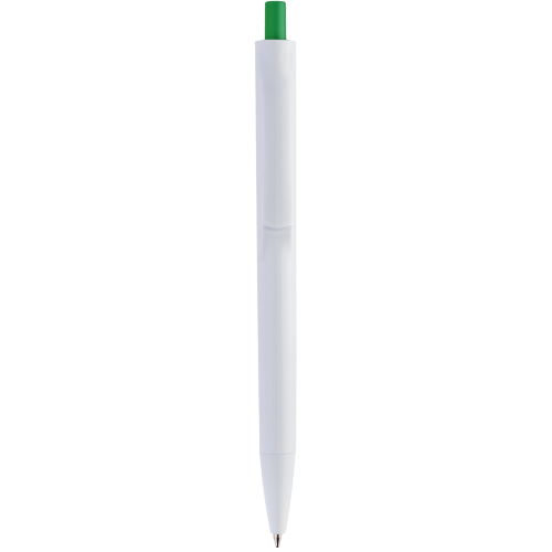 Ручка IGLA COLOR Белая с зеленой кнопкой 1033.02