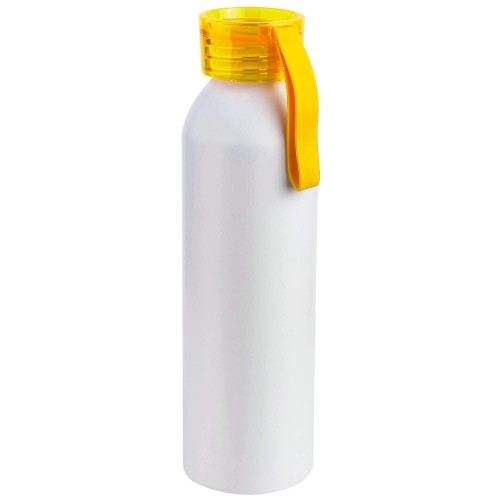 Бутылка для воды VIKING WHITE 650мл. Белая с желтой крышкой 6143.04