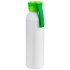 Бутылка для воды VIKING WHITE 650мл. Белая с салатовой крышкой 6143.15