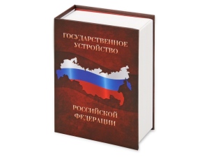 Часы «Государственное устройство Российской Федерации», цвет коричневый/бордовый